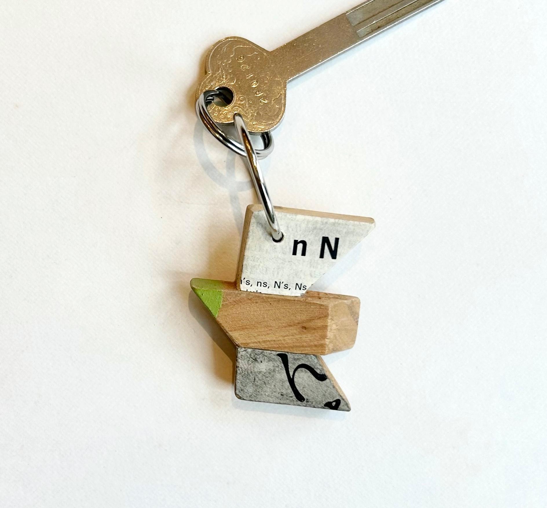 廃材から生まれるキーチェーン/キーホルダー『coppa keychain-bird-』