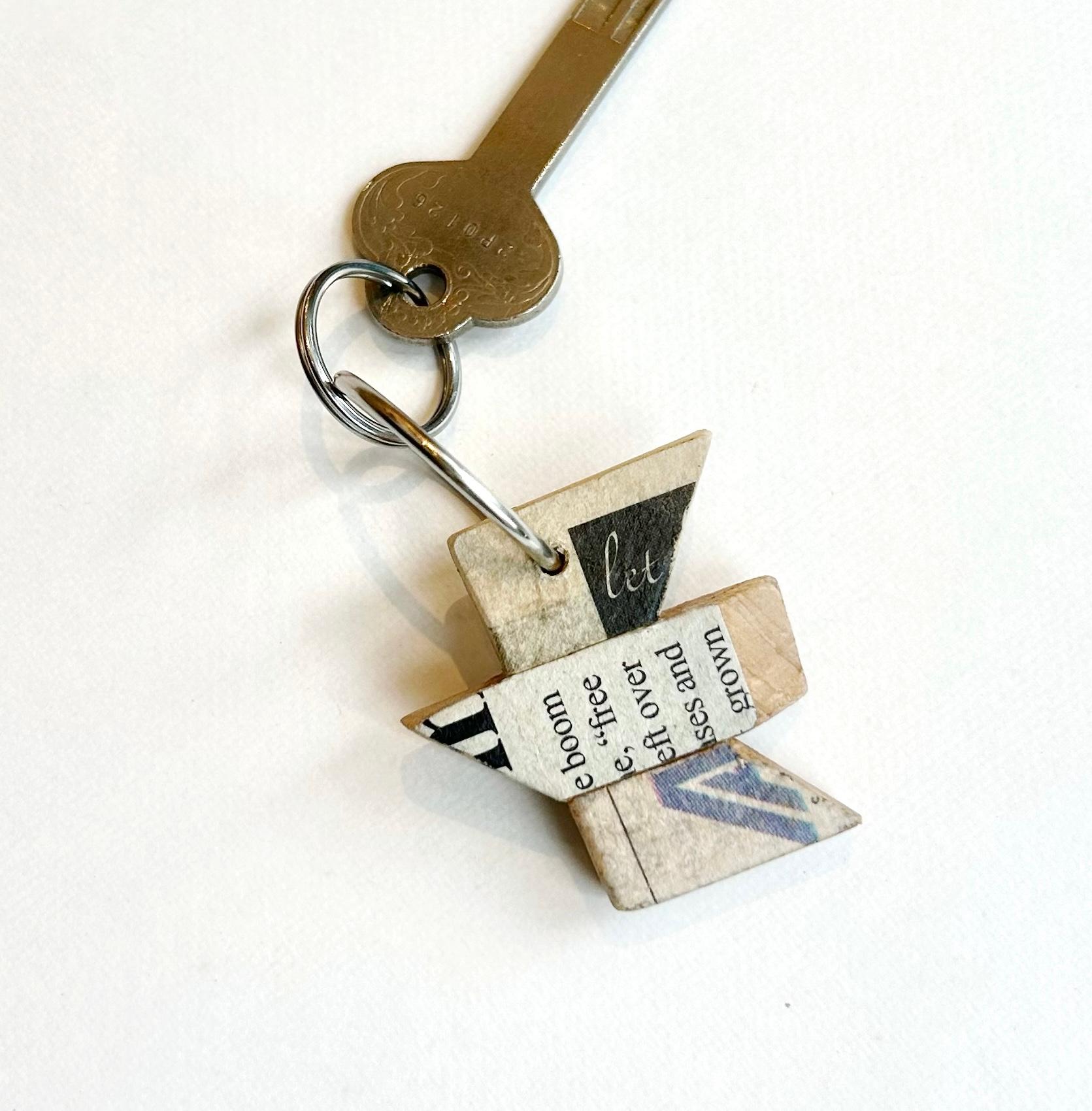 廃材から生まれるキーチェーン/キーホルダー『coppa keychain-bird-』