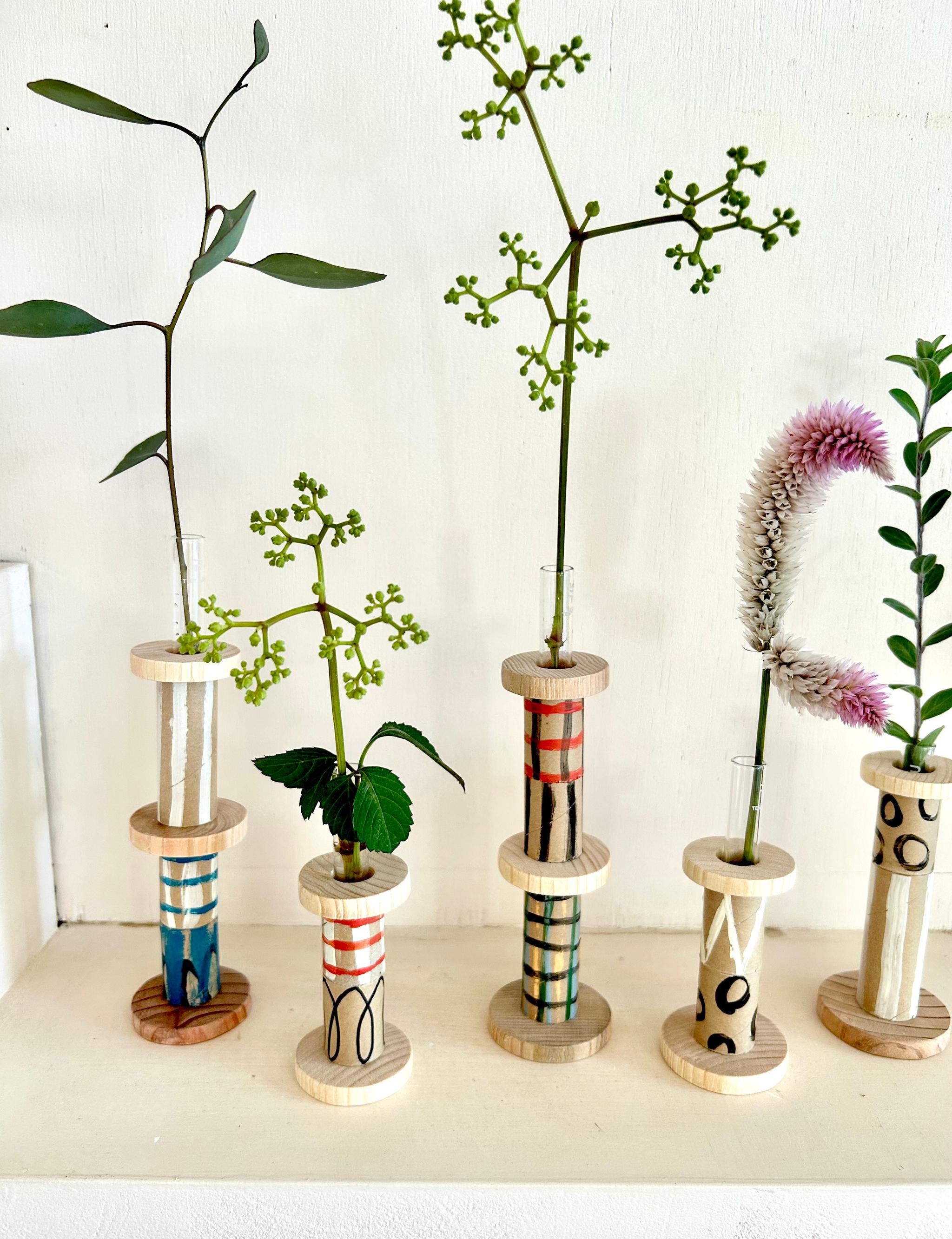 Waste material vase DIY kit