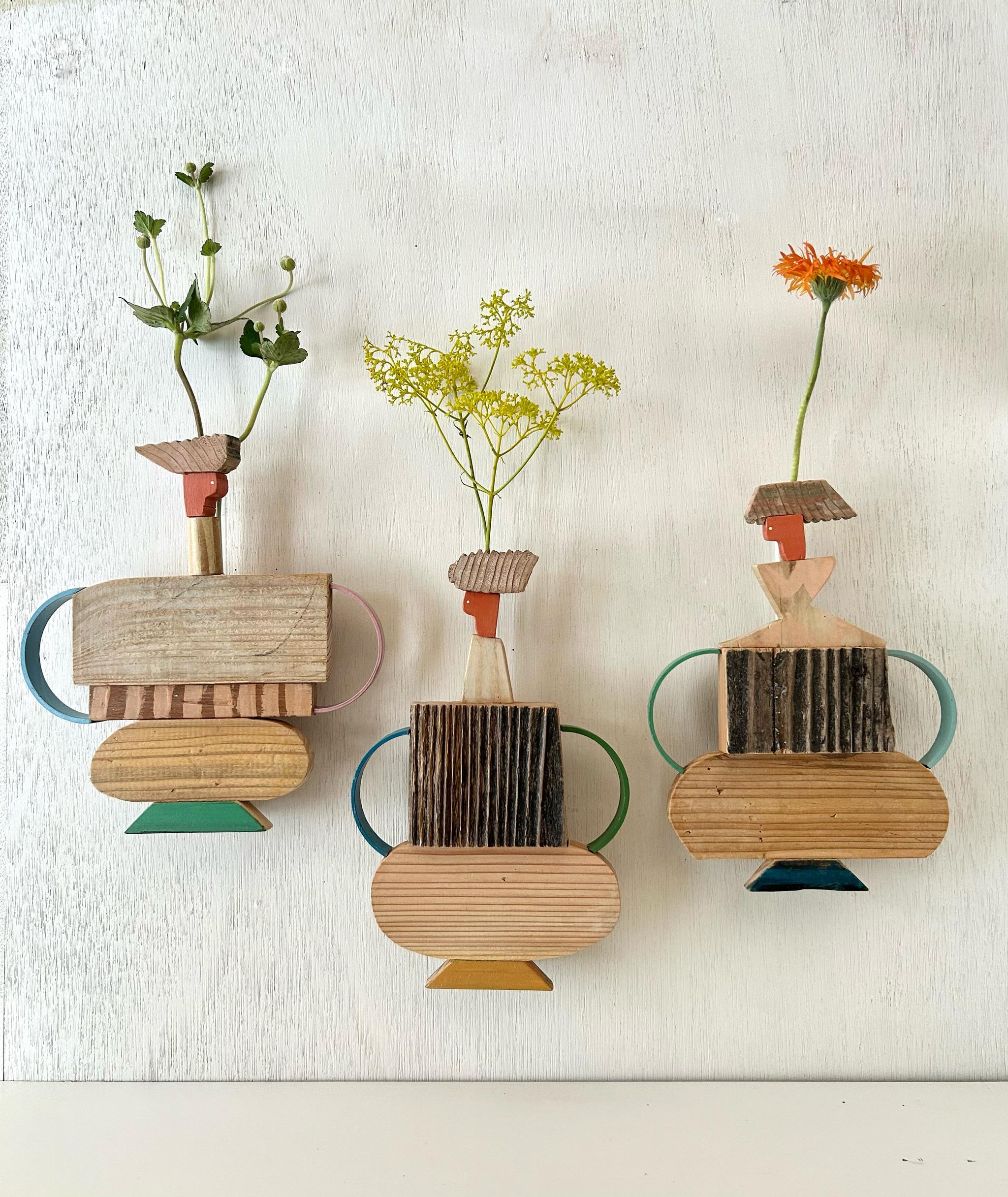 壁掛け一輪挿し『 frafig vase 』(フラフィグ ベース) 〝まさこの蹲踞〟 | 10枚目