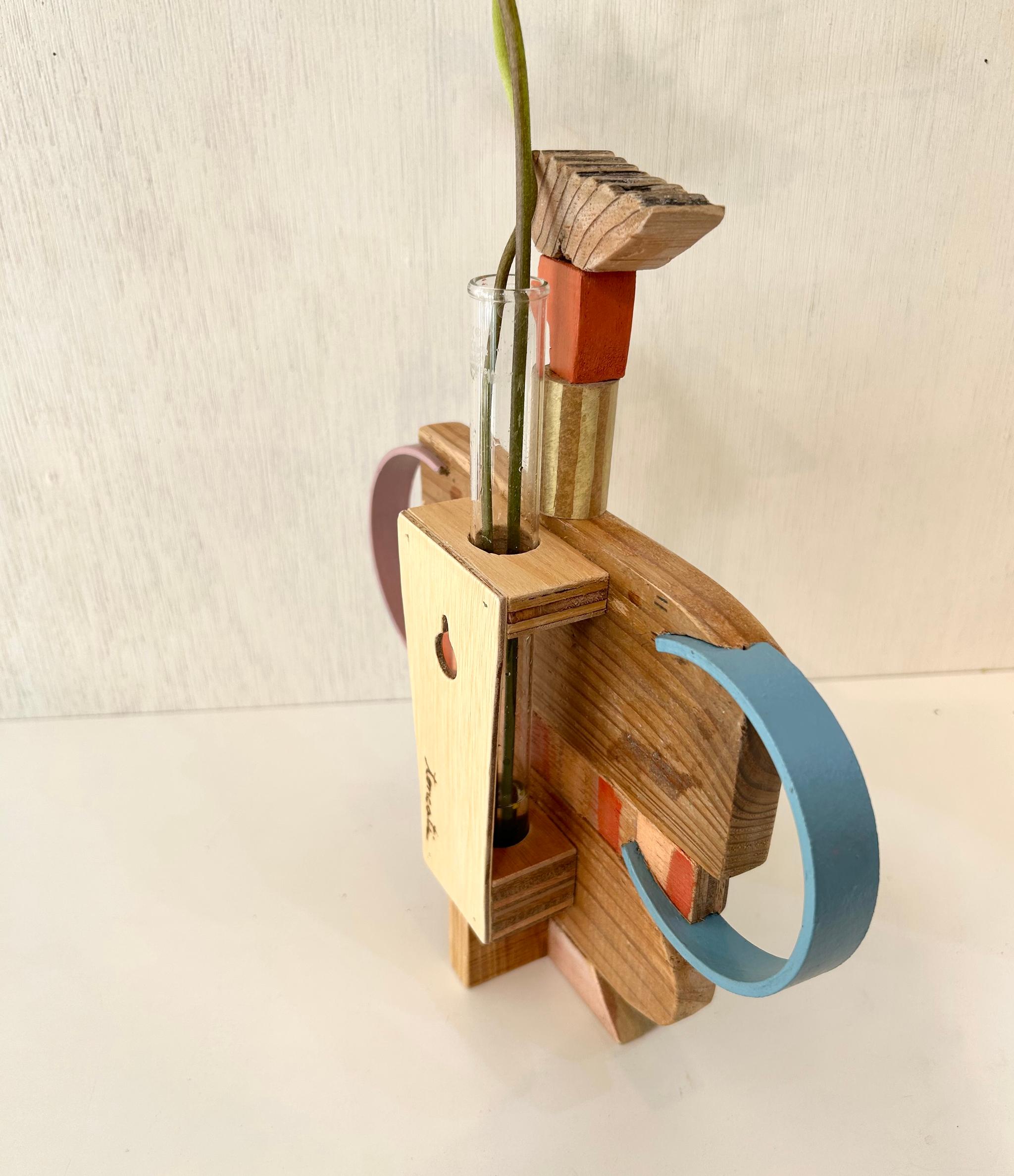 壁掛け一輪挿し『 frafig vase 』(フラフィグ ベース) 〝まさこの蹲踞〟 | 7枚目