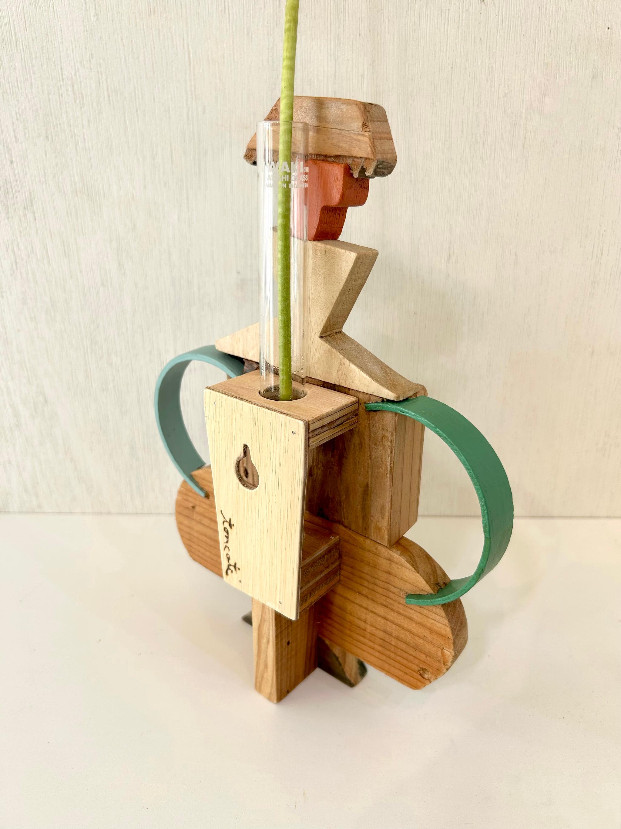 壁掛け一輪挿し『 frafig vase 』(フラフィグ ベース) 〝まさこの蹲踞〟 | 8枚目